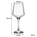 Wine Glass 490ml Stemmed Brunello 27070
