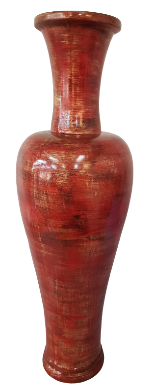 Vase AC 115cm Elina Long Neck - Metallic