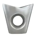 Vase AC 35cm (35x39x13cm) Boat 1 Hole - Metallic