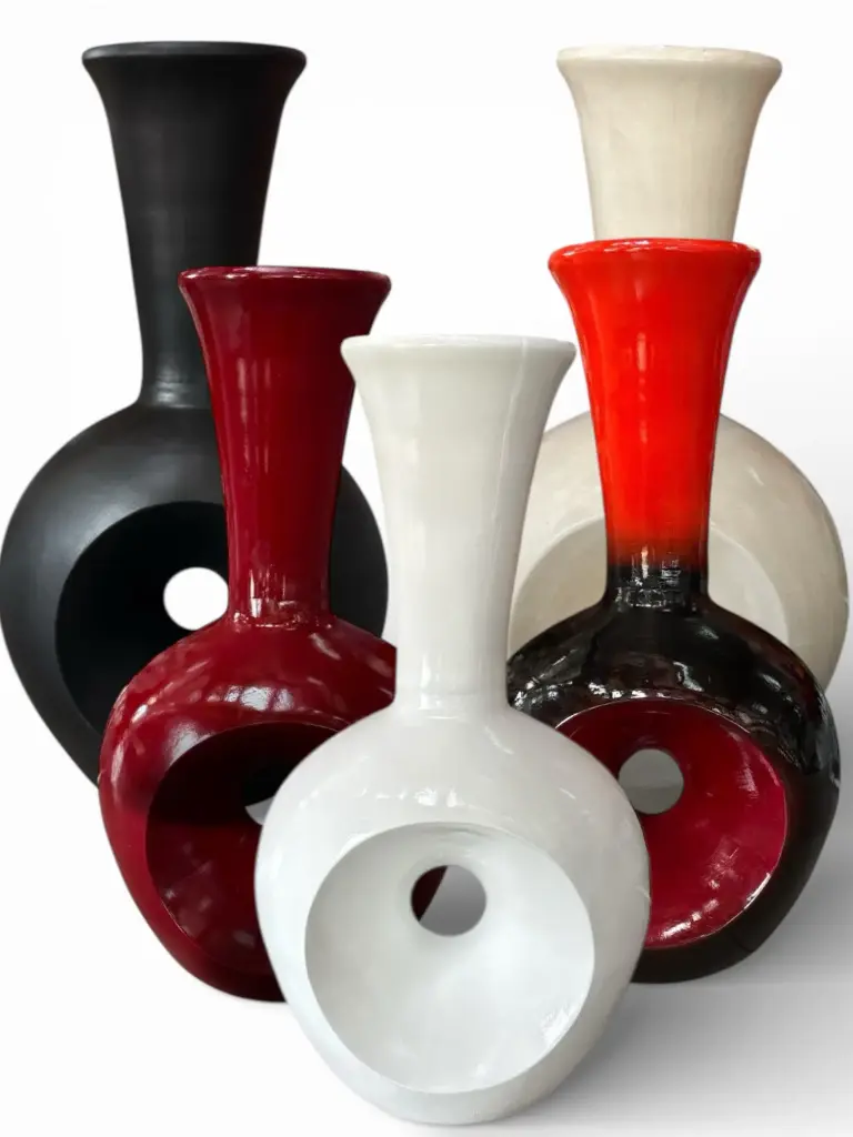 Vase AC 52cm 1 Hole Urn With Neck - Base
