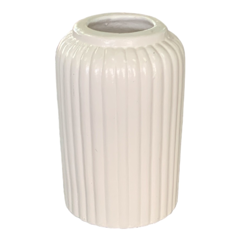 Vase AC 17.5cm (17.5x11cm) Louise Ribbed Bottle - Base
