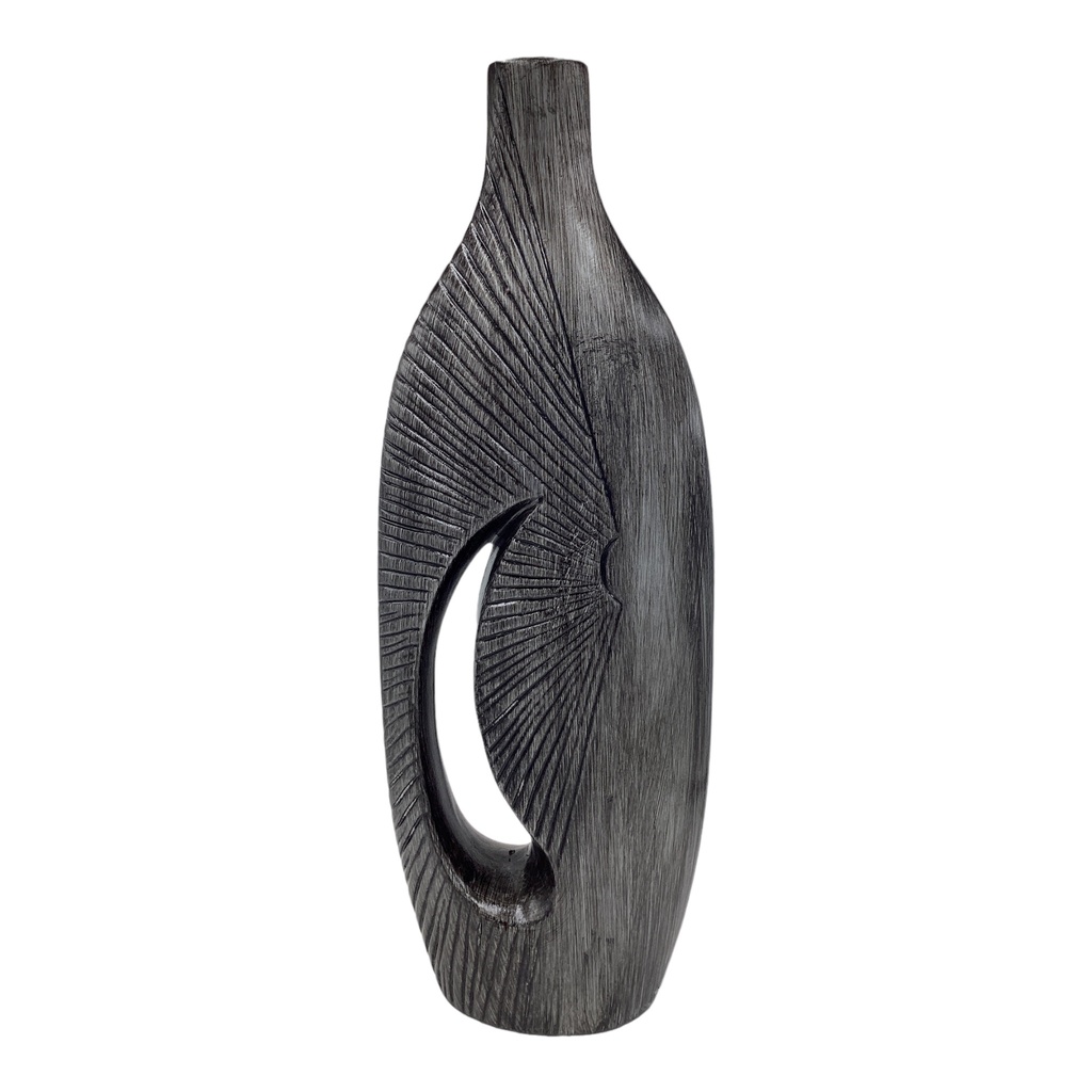 Vase AC 48cm (48x19x8cm) Elna Jar Tall - Metallic