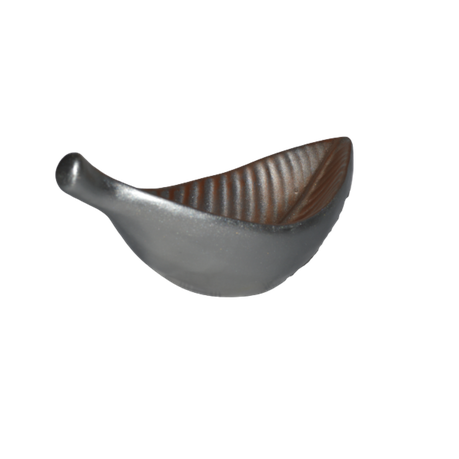 Server AC 40x16cm Leaf Small - Metallic