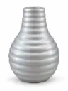 Vase AC 14.5cm (14x8cm) Ribbed Bud Mini - Metallic