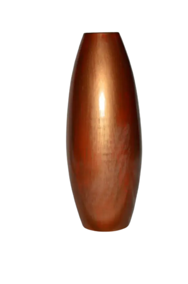 Vase AC 54cm (54x10cm) Belly Plain - Metallic