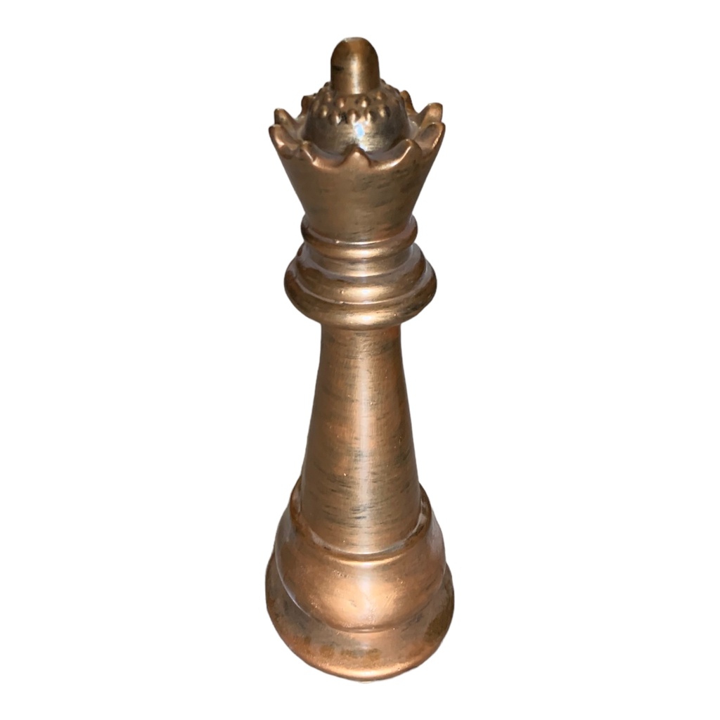 Décor Ornament AC 38cm Queen Chess - Metallic