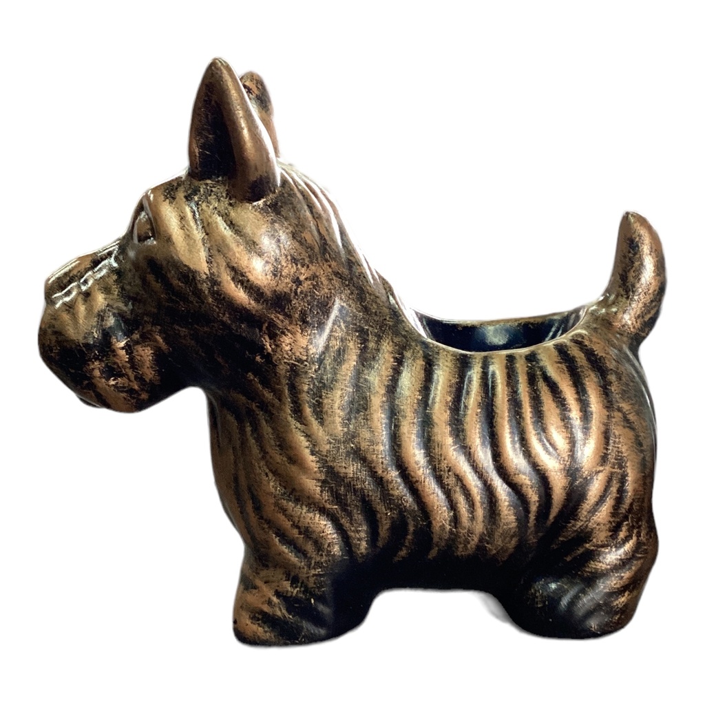 Decor Ornament 17x20cm Dog Yorkshire-Metallic