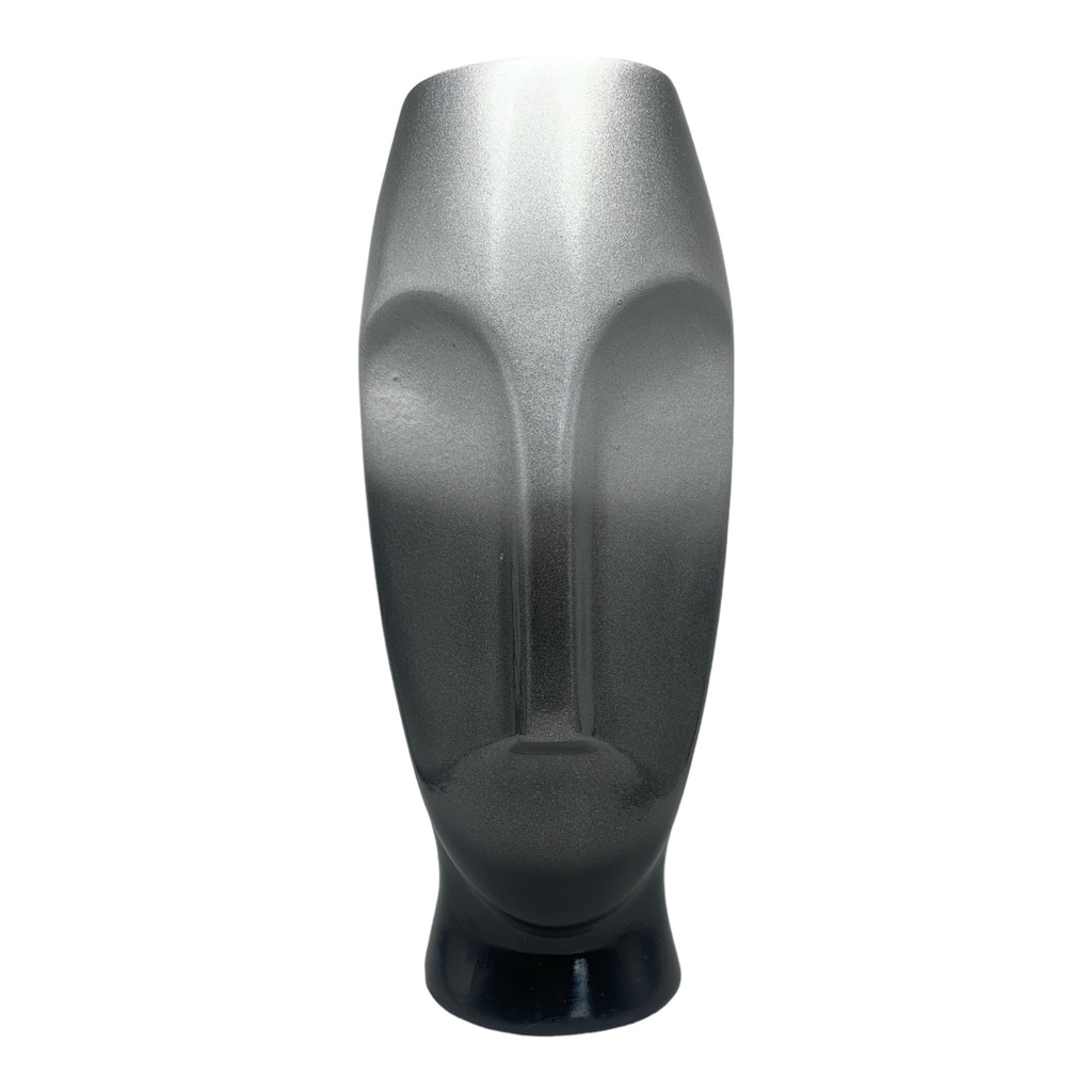 Vase AC 43cm Portrait Man-Metallic