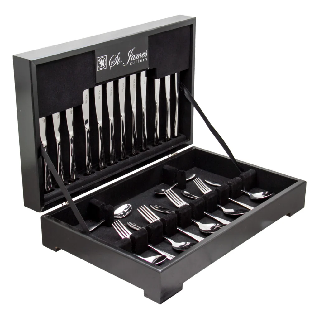 Cutlery Set 58pc Oxford In Wooden Case - St.James 13013