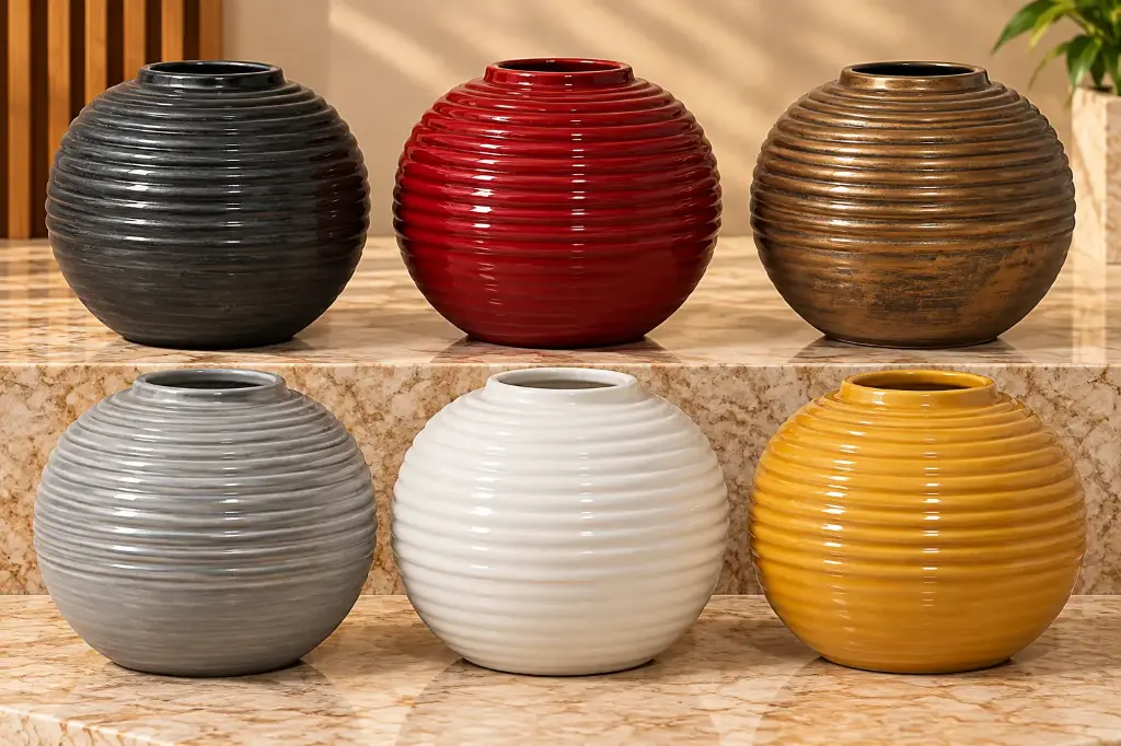 Planter AC 23cm Ribbed Pot Urn Planter - Base