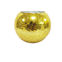 Glass Vase 15Cx10M Bubble Ball Colour H0612-1