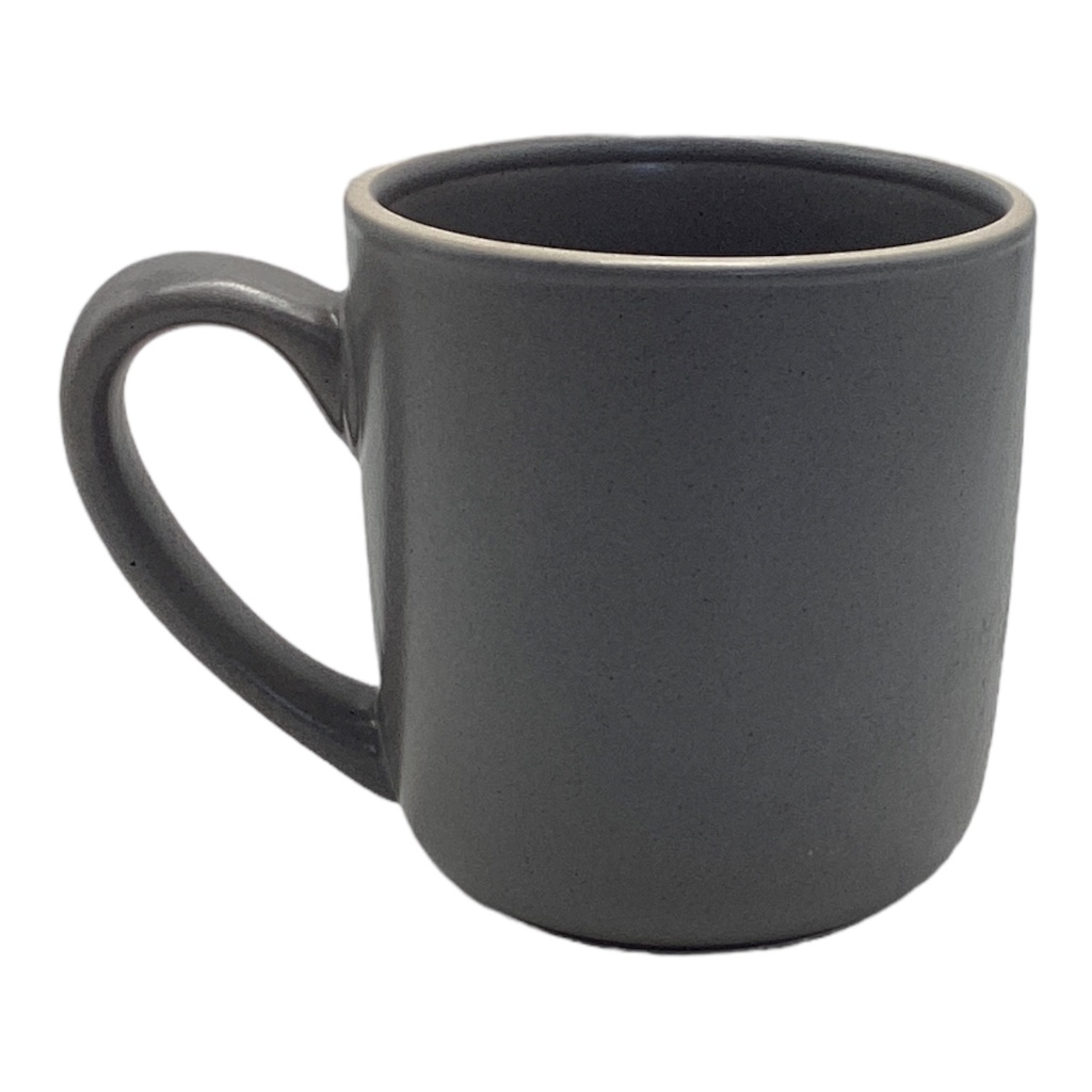 Coffee Mug 350ml/12oz Speckeled Grey With Border 2307-112