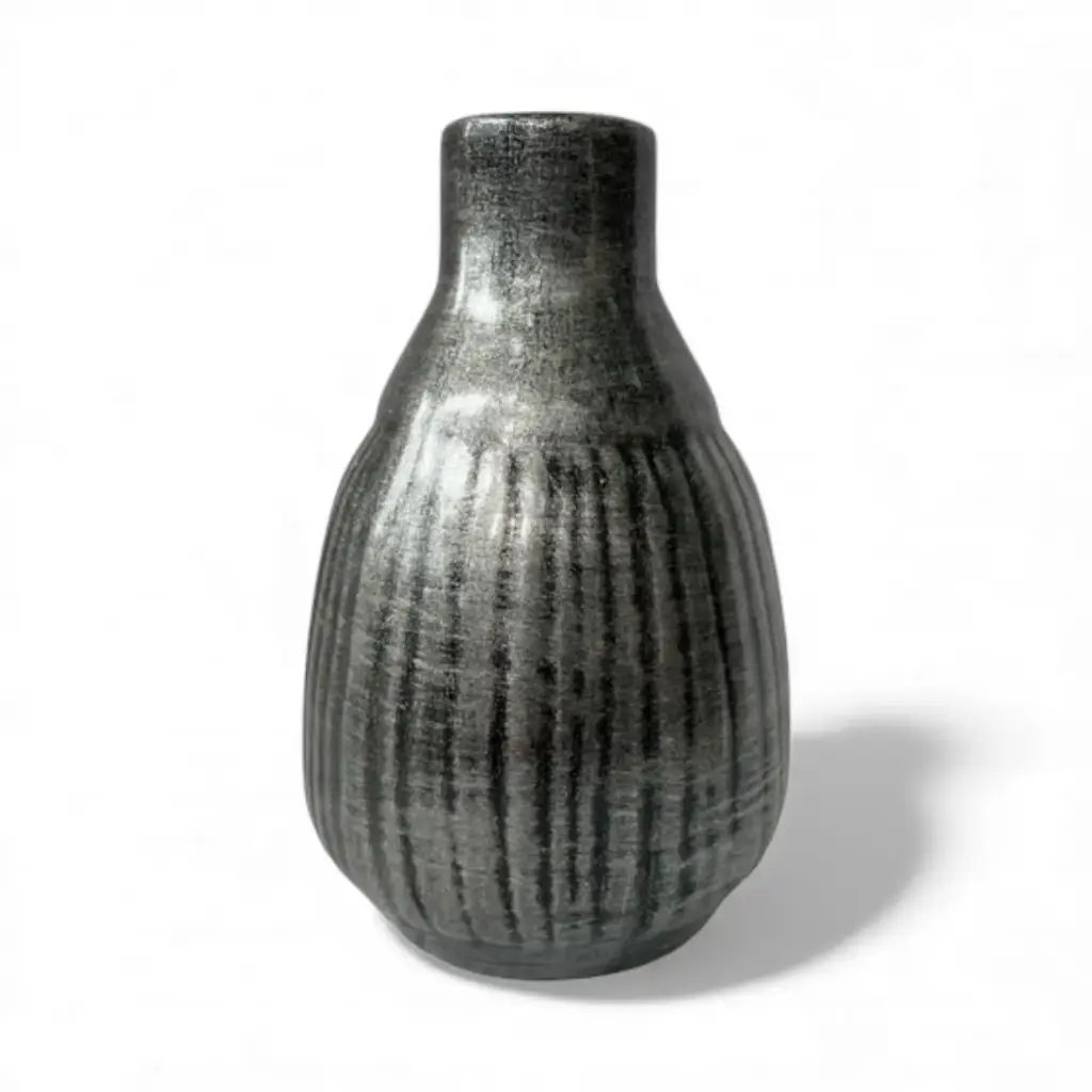 Vase AC 18cm Textured Bud Mini - Metallic