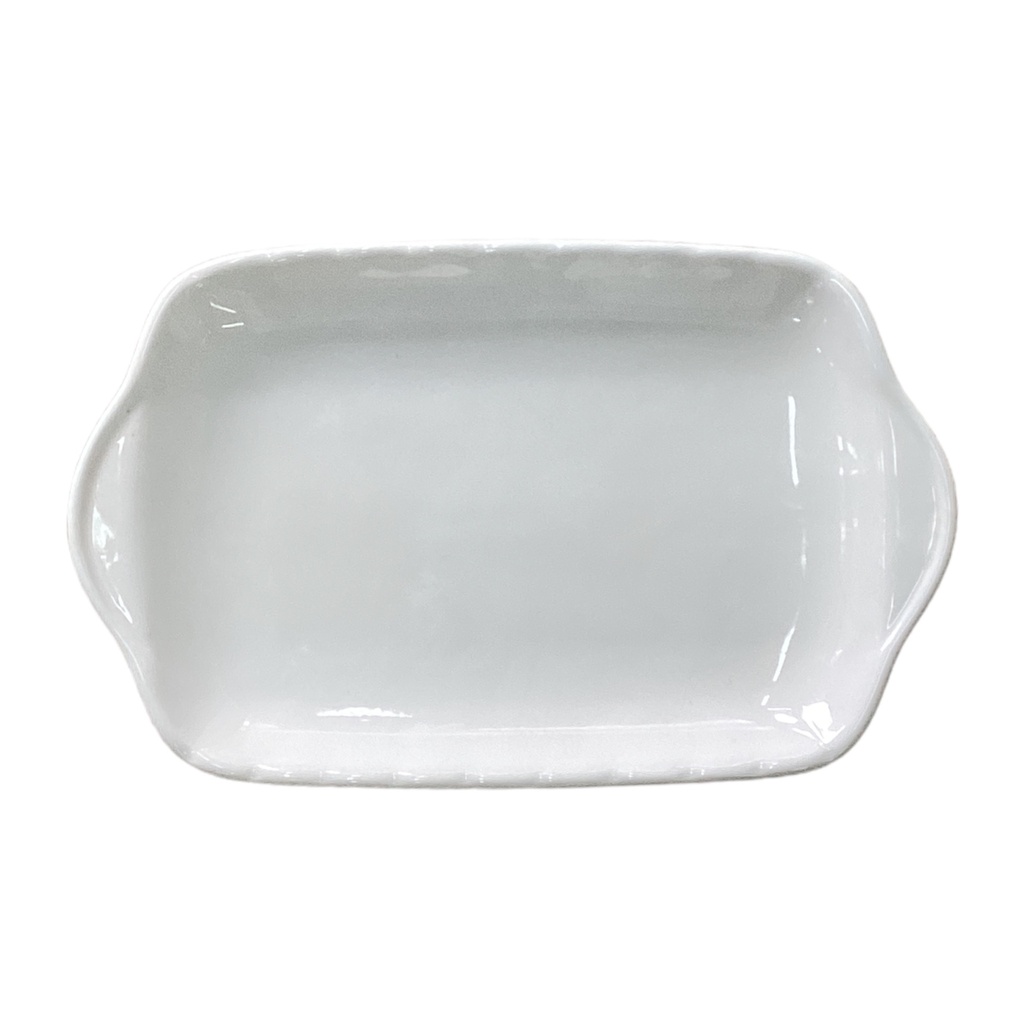 Platter 28.5x18x3cm White Porcelain - BJ2303063