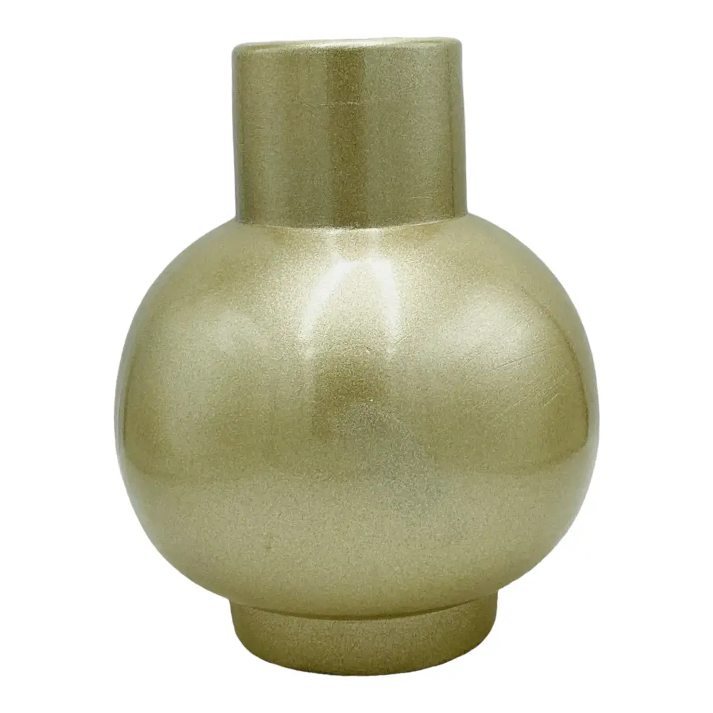 Vase AC 24cm (24x15cm) Bulb Vase - Metallic