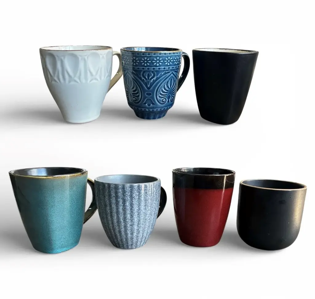 Mug Embossed Reactive Assorted Designs And Colours