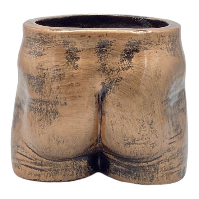 Planter AC 15cm (15x17x14cm) Bottom Planter - Metallic