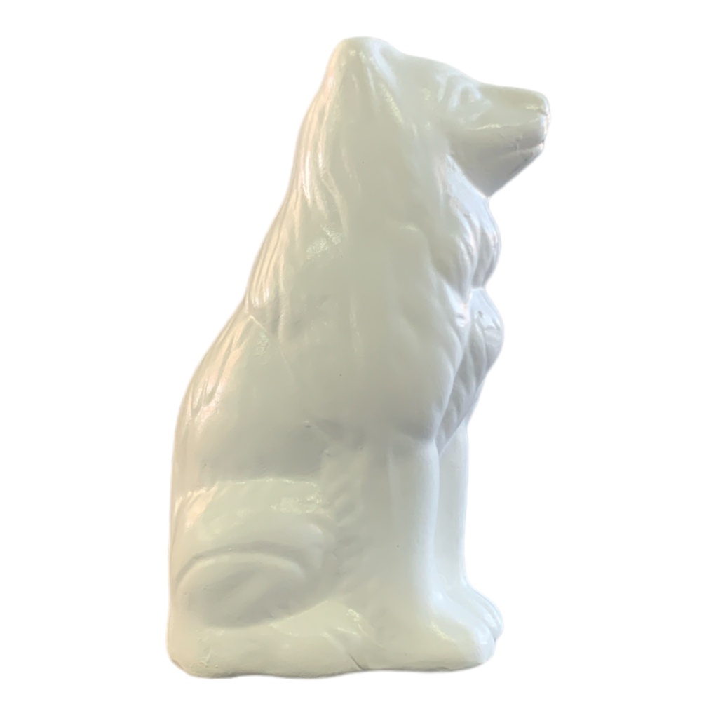 Decor Ornament 19x8x9cm Sitting Wolf-Base