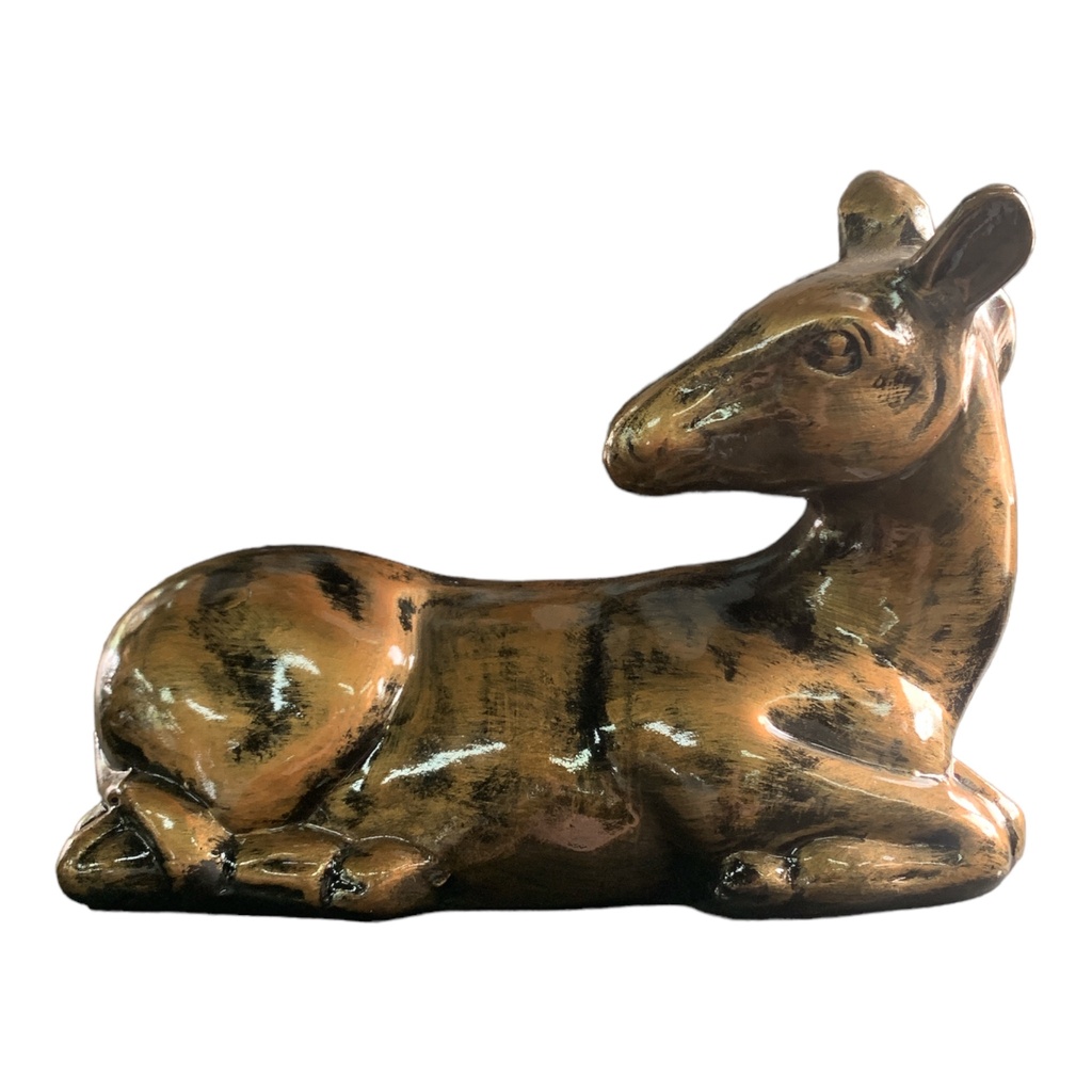 Decor Ornament 20x15x8cm laying Hores-Metallic