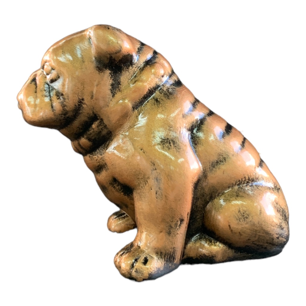 Decor Ornament 13x15x9cm Bulldog-Metallic