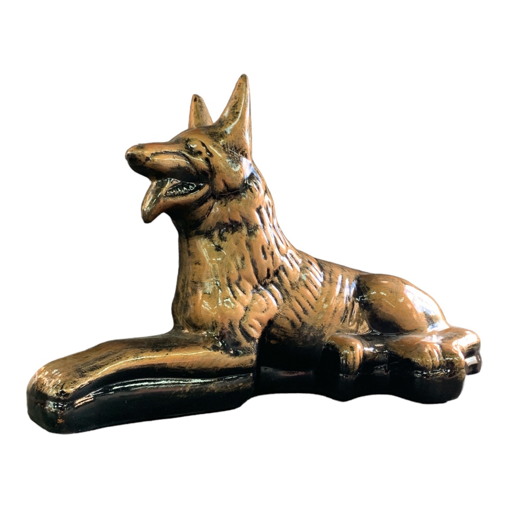 Decor Ornament 22x31x13cm German Shepherd-Metallic