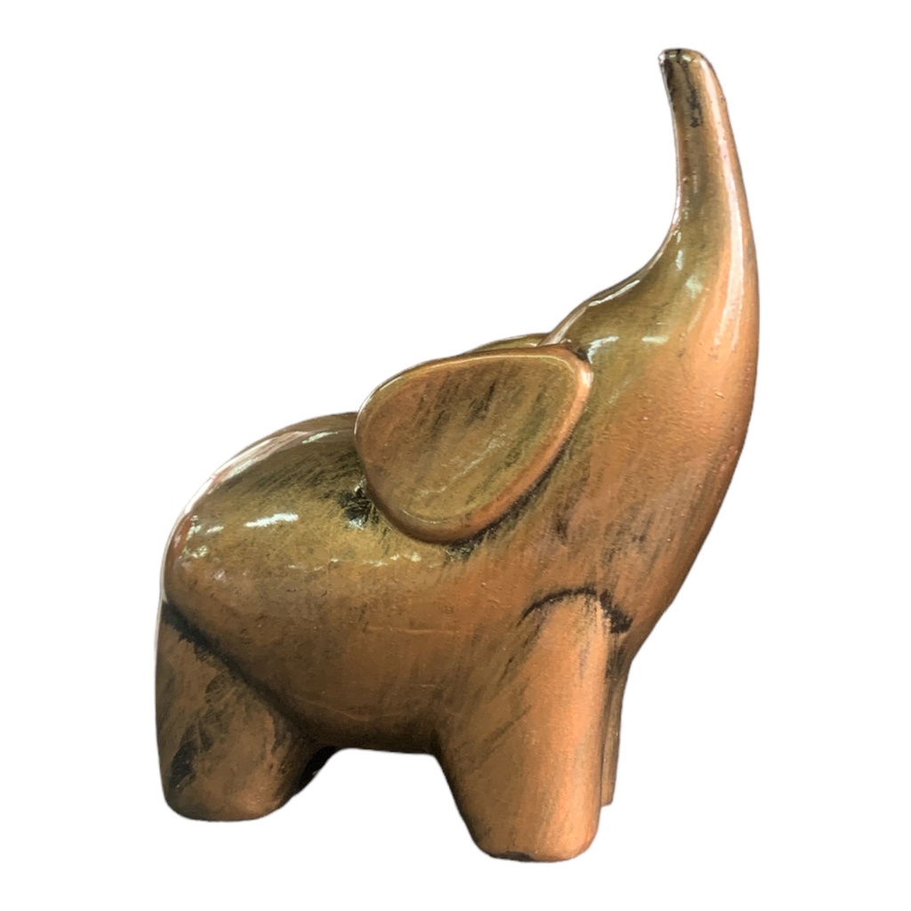 Decor Ornament 15x10x6cm Elephant - Metallic
