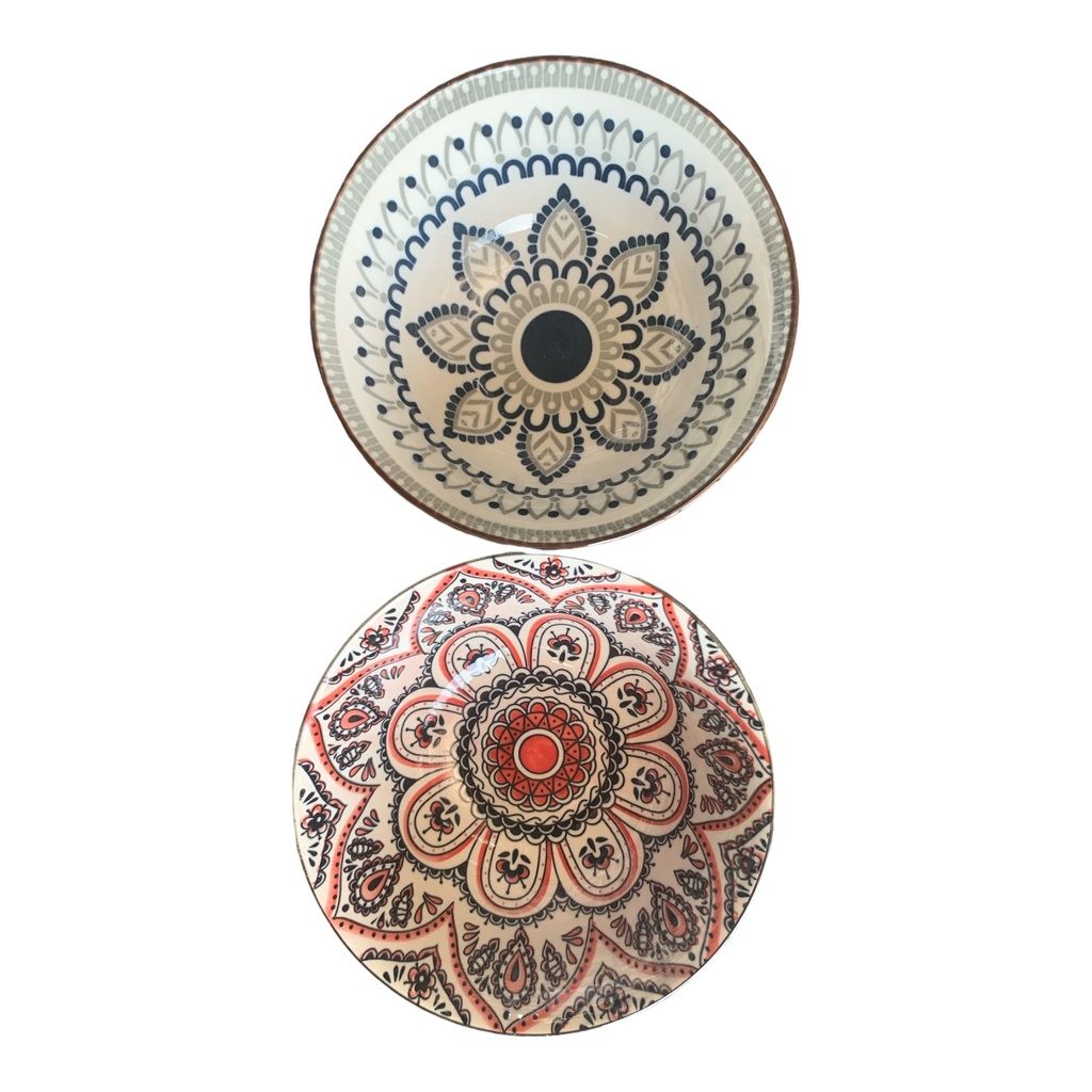 Bowl 15x7.5cm Moroccon Blue/Black RVT2023-300