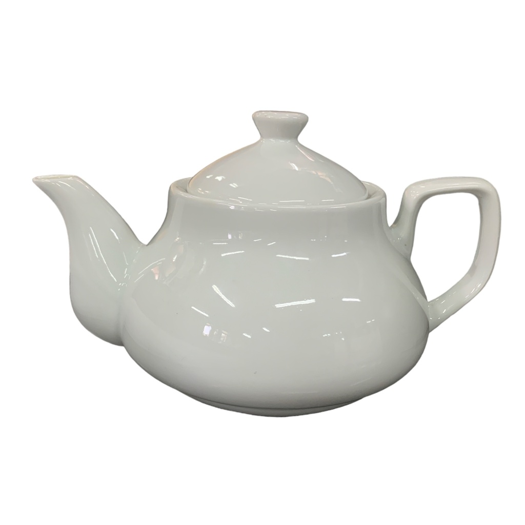Teapot 800ml Classic White Porcelain - KI36