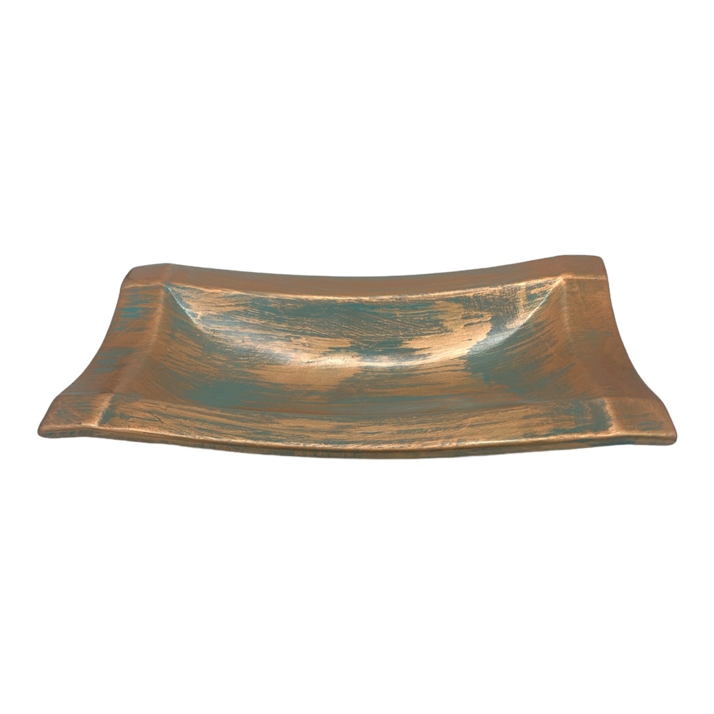 Server AC 42x24cm Ndebele Plain Border - Metallic
