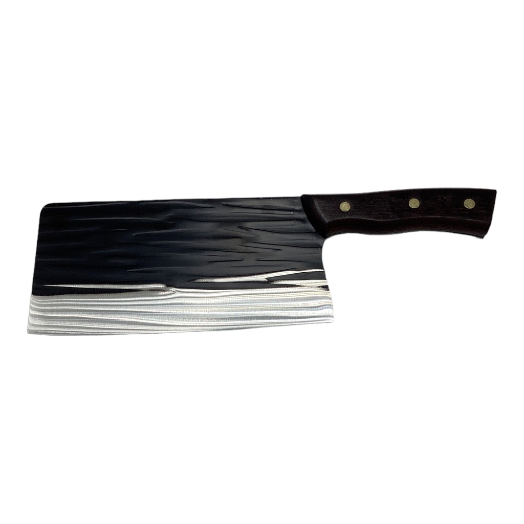 Cleaver 20x10.5cm Stainless Steel-Black Blade Wooden HandleN869087 FEI-92