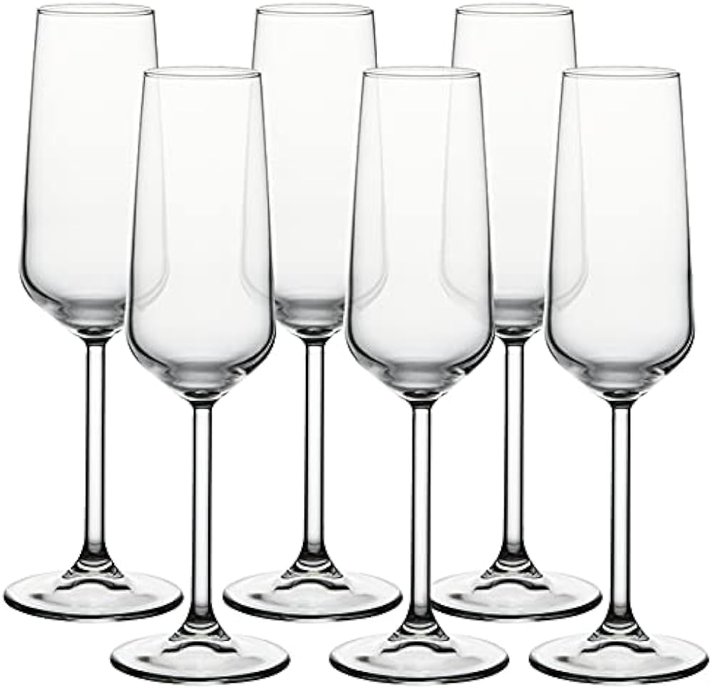Champagne Glass 6pc Set 195ml - Allegra 440079