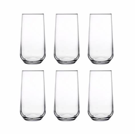 Tumbler Hiball 6pc Set 470ml Glass - Allegra 420015