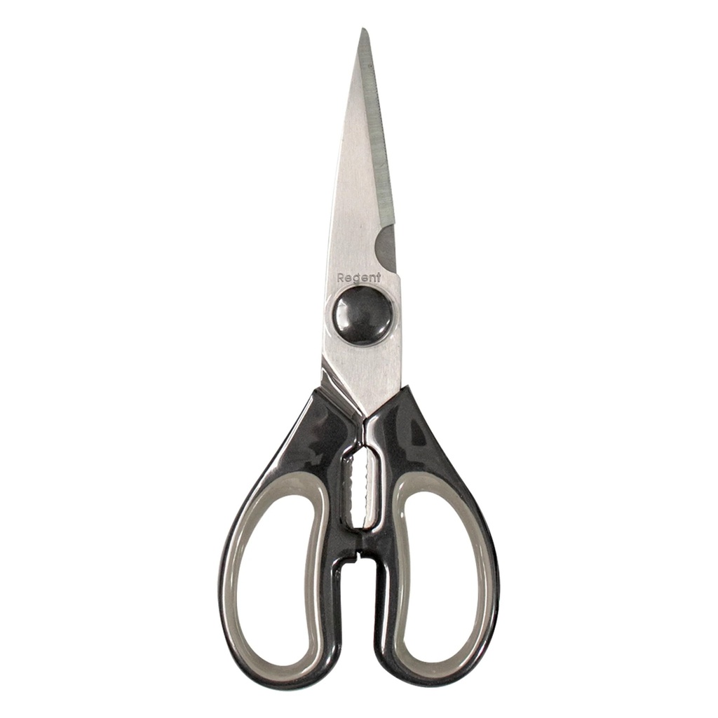 Scissors 19.5cm Black & Grey Regent - 21111