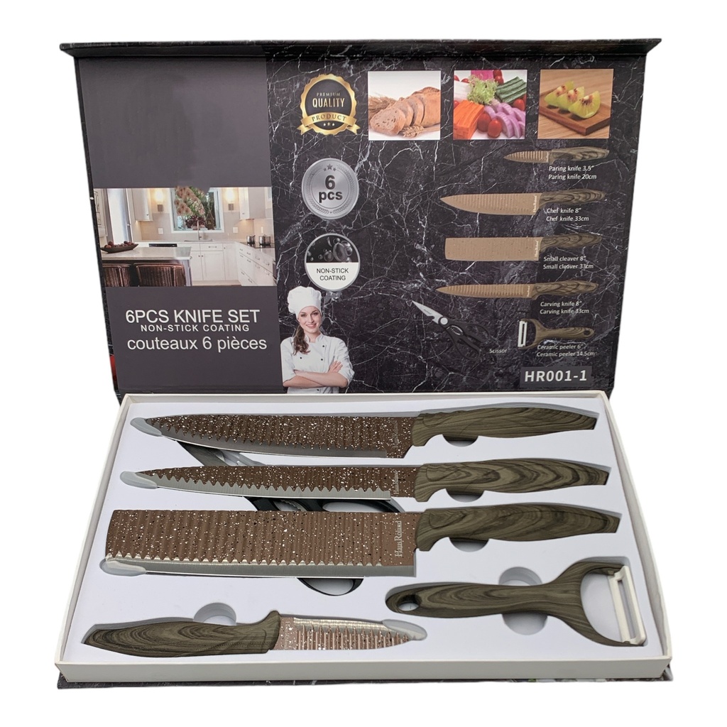 Knife 6PC Set Haus Roland RHW HR001/HR009