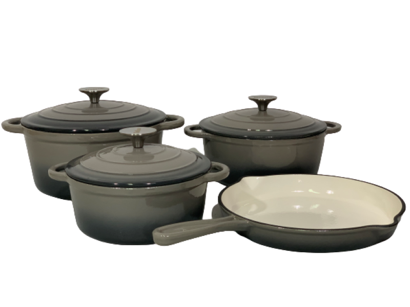 Pot Set 7Pc Cast Iron