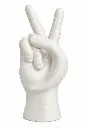 Décor Ornament AC 19x9cm Hand Gesture Peace - Base