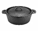 Potjie Bake Pot (30x11cm) Cast Iron Black - No.12