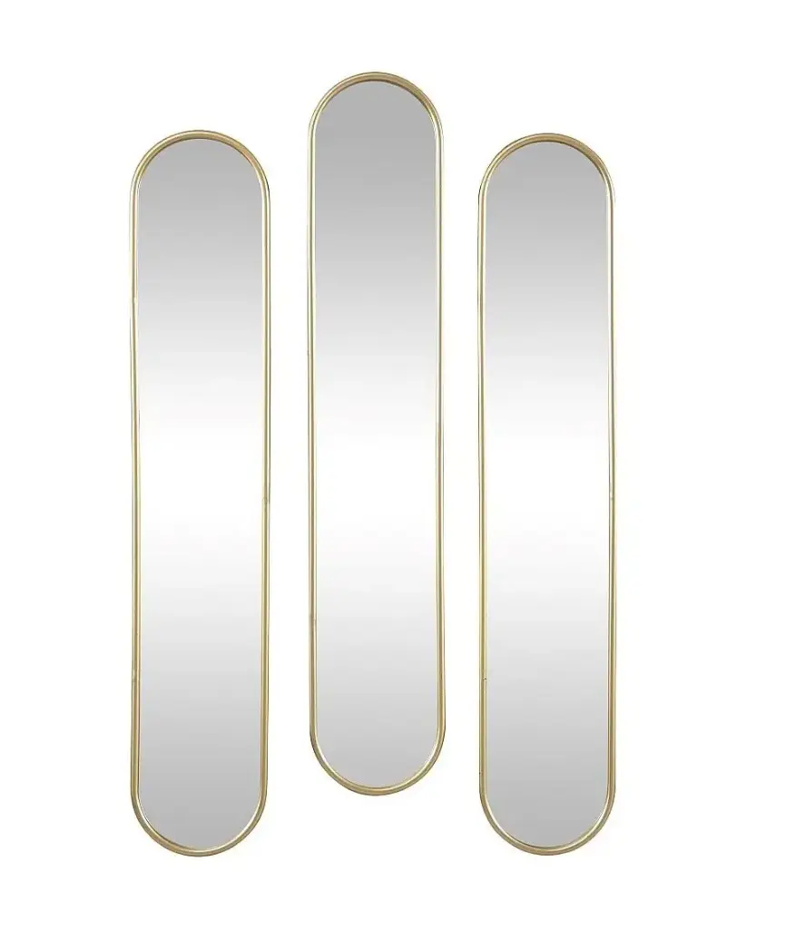 Mirror 20x100cm 3pc Rectangular Frame SD916-9