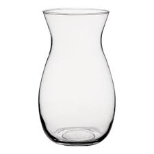Glass Vase 26x13Cm Clear Glass VAS26FGP