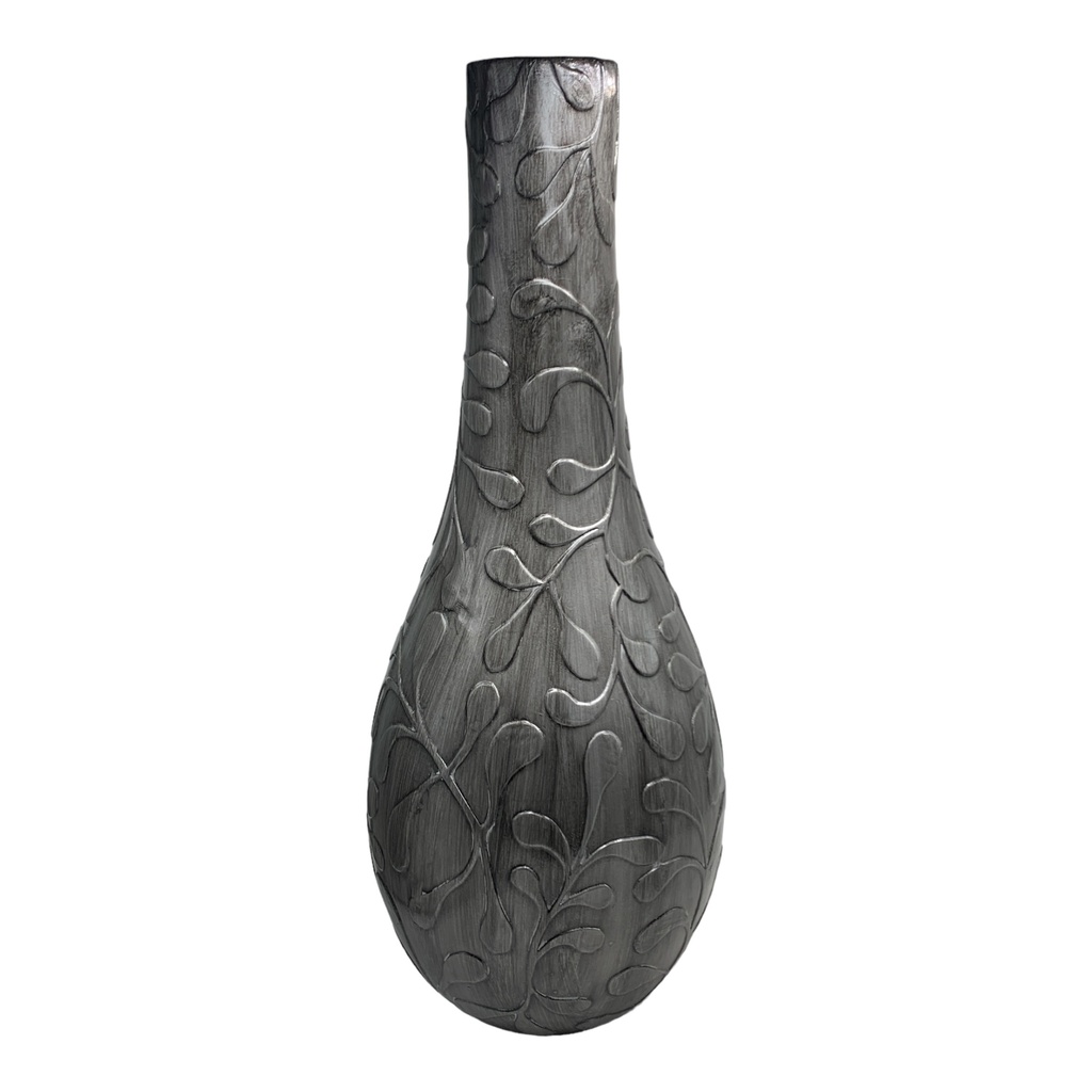 Vase AC 54cm (54x13x8cm) Anila Raindrop Embossed - Metallic