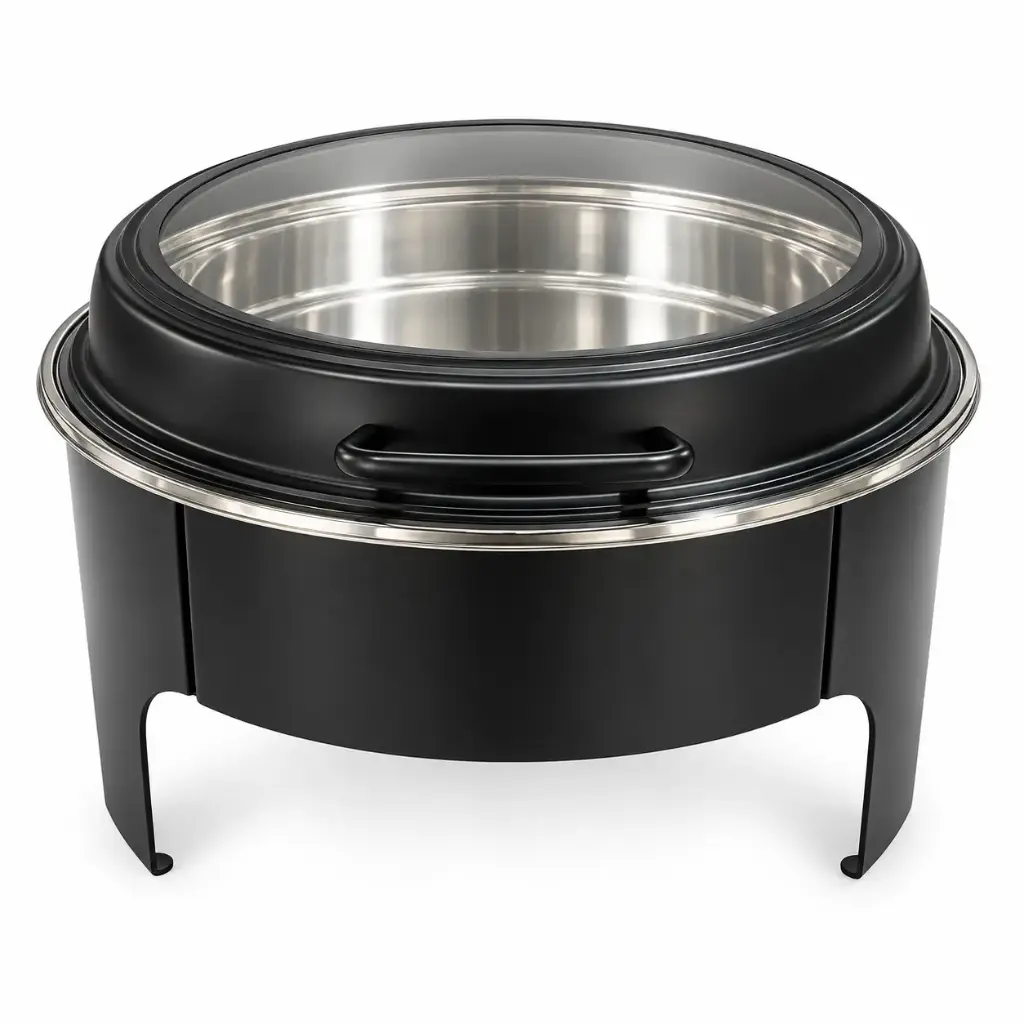 Chafing Dish 44x30x48cm Round Flat With Window Colours