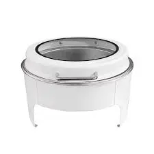 Chafing Dish 44x30x48cm Round Flat With Window Colours