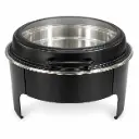 Chafing Dish 44x30x48cm Round Flat With Window Colours