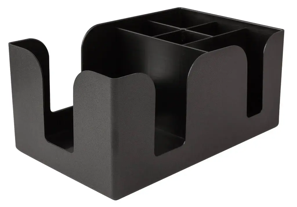 Bar Caddy – Condiment Holder Black 24x15x10.5cm - BCD0001