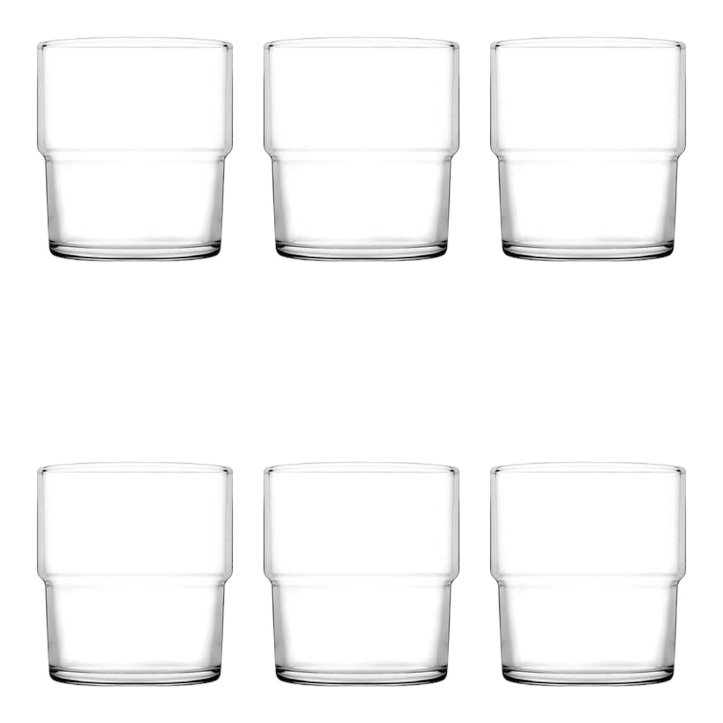 Tumbler 6pc Set 300ml Glass - Hill 420945