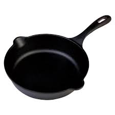 Frying Pan 25cm (25x5cm) Cast Iron Black 