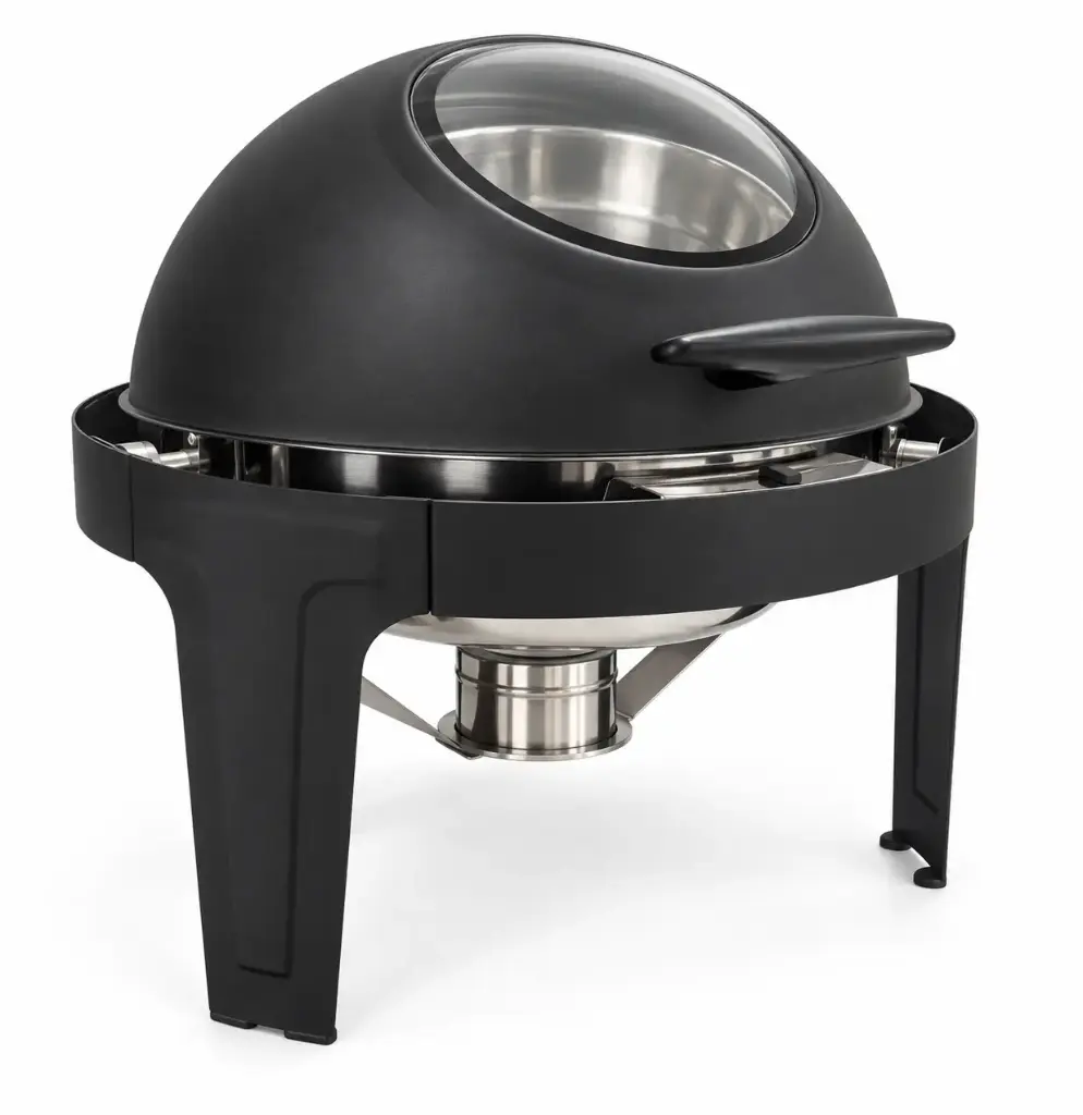 Chafing Dish 44x47cm Round Roll Top Window Colours