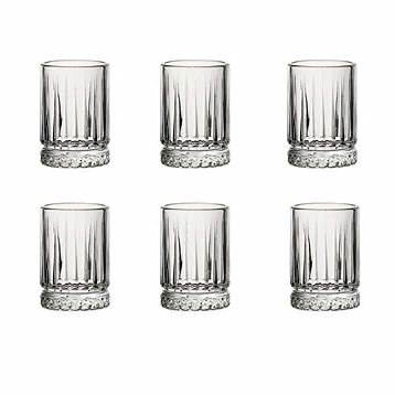 Tumbler 6pc Set 110ml Water Cut Glass - Elysia 520442