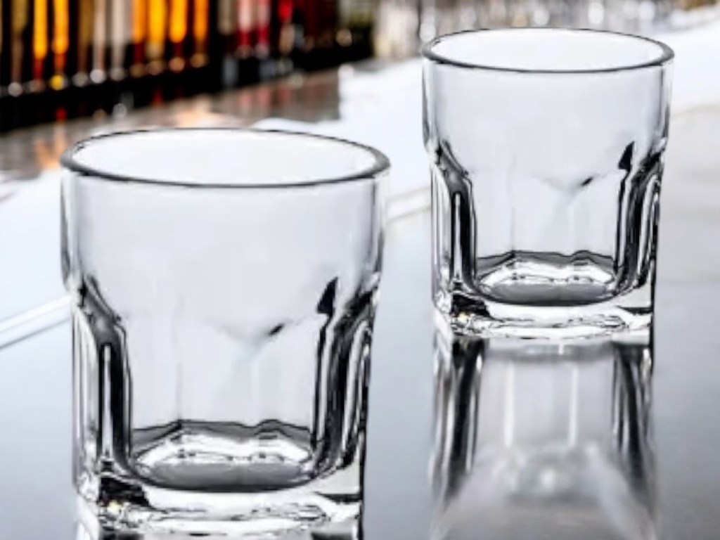 Tumbler 310ml 6pc Clear Nail Glass BM5007-2