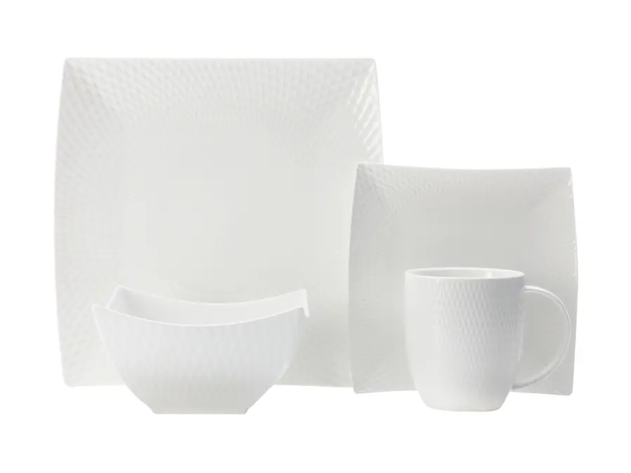 Dinner Set 16pc Diamonds Square - Maxwell & Williams JX260716